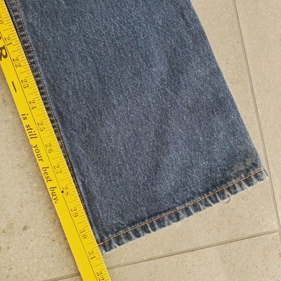 VTG JORDACHE WOMENS WIDE LEG JEANS Retro Denim Long Jeans Tall SZ 13/14 - Picture 9 of 13